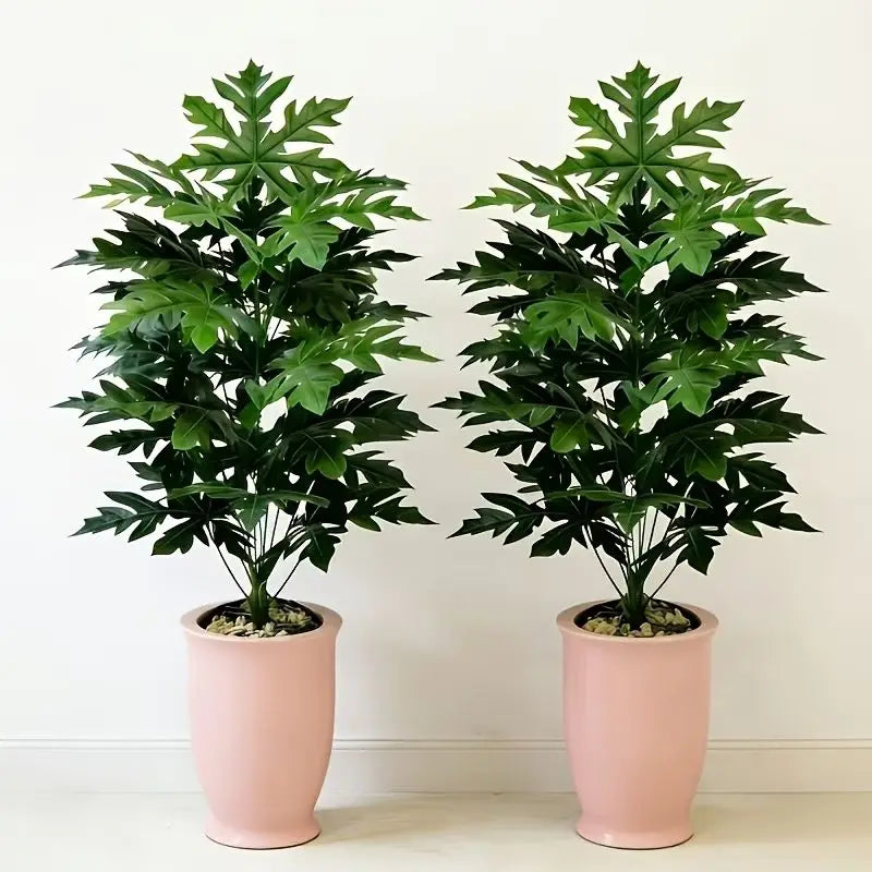 Artificial Philodendron Selloum Plant (2 Pack, 67cm)