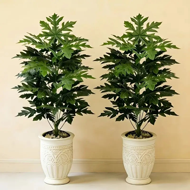 Artificial Philodendron Selloum Plant (2 Pack, 67cm)
