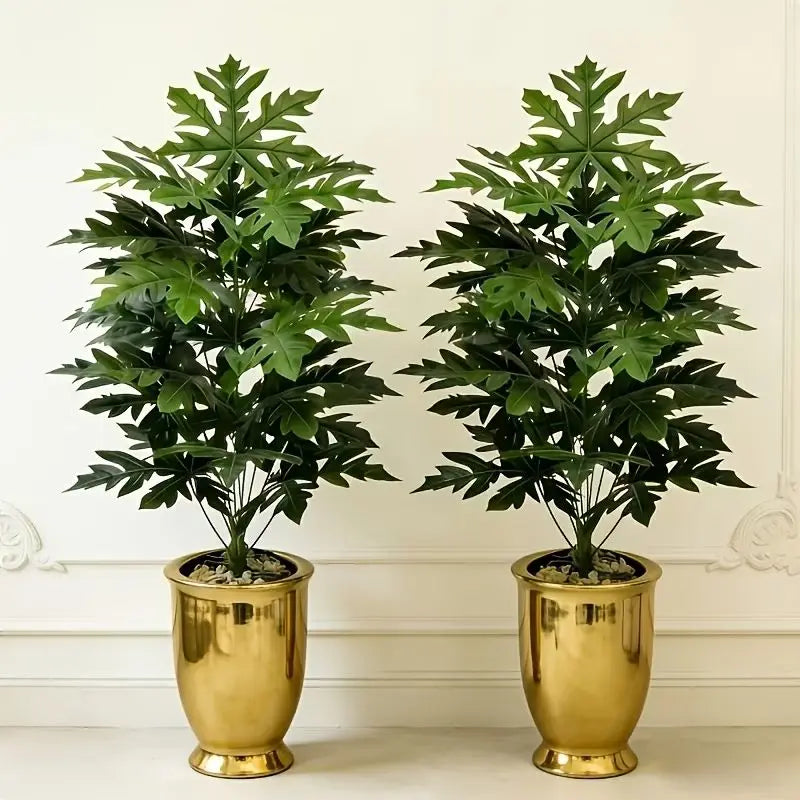 Artificial Philodendron Selloum Plant (2 Pack, 67cm)