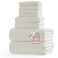 8Pcs Oversized Bath Towel Set 35"×70"  2 Bath Sheets + 2 Hand Towels + 4 Washcloths Soft, Highly Absorbent & Quick-Dry