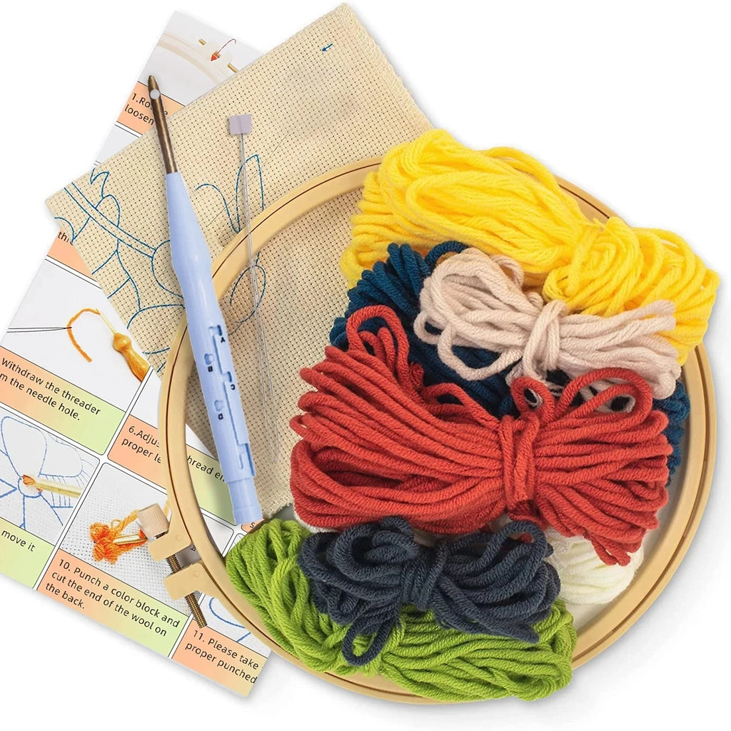 Punch Needle Embroidery Starter Kits For Beginner  Cute Animals