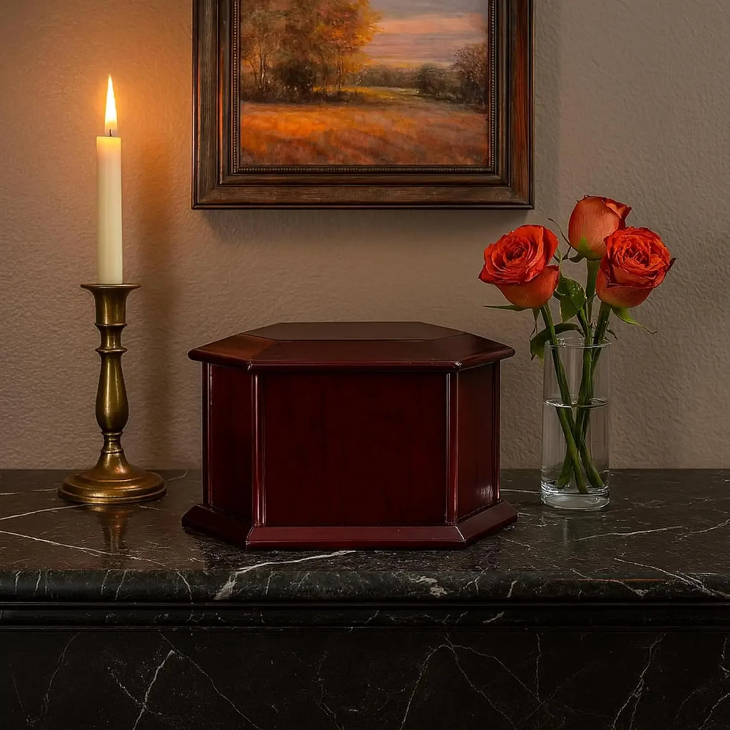 Bey-Berk Companion Lacquered Cremation Urn for Human Ashes,, Extra Large Holds up to 500lb pre Cremation