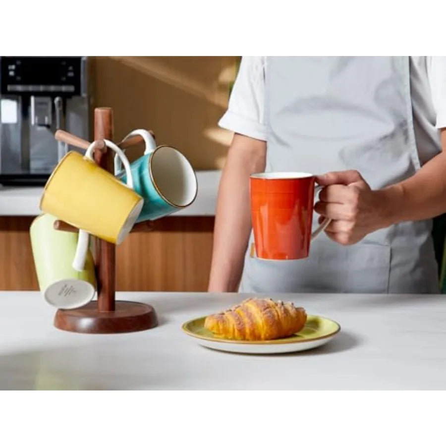 16 oz Large Ceramic Coffee Mugs Set of 4 with Handles