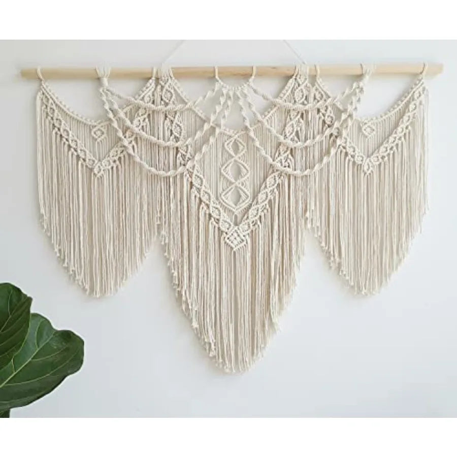 Handmade Boho Tapestry Macrame Wall Decor Art- Chic Bohemian