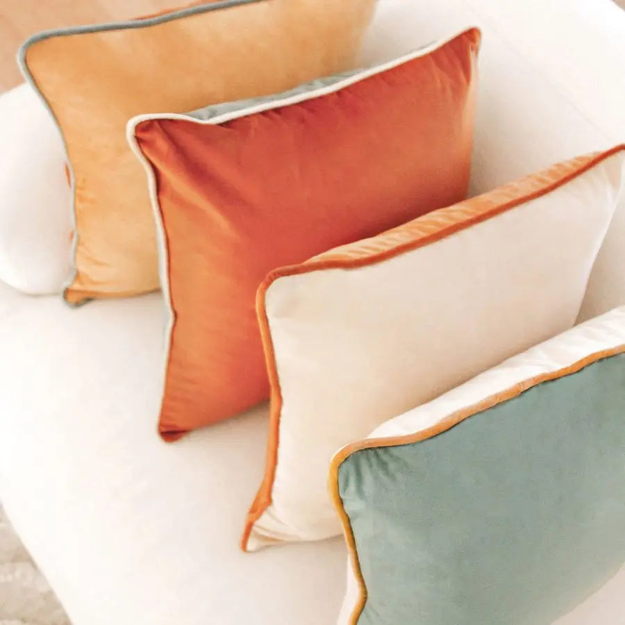 Set of 4 Decorative Velvet, Modern Throw Pillow Covers Soft Velvet Double Sided Designs