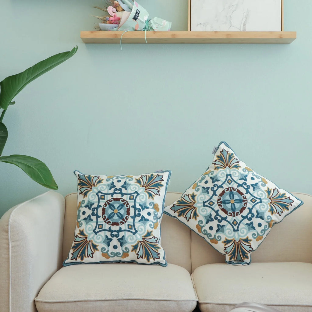 2 Pack Throw Pillow Covers Decorative Pillow Case Cushion Cover 18''x18''
