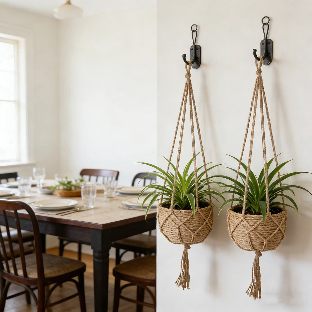 2PCS Hanging Flowerpot Decorative Baskets Outdoor