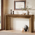 Farmhouse Console Table, 55-Inch Wooden Sofa Table for Entryway, Foyer, Hallway, Living Room