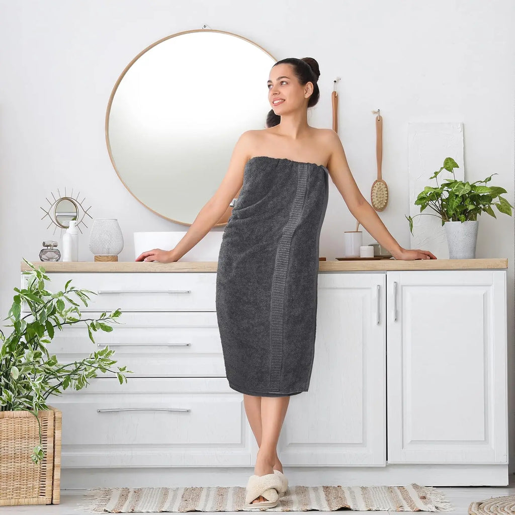 Jumbo Bath Sheet 2 Piece, 600 GSM 35x70 Inches, Absorbent Quick Dry Oversized Cotton Towel