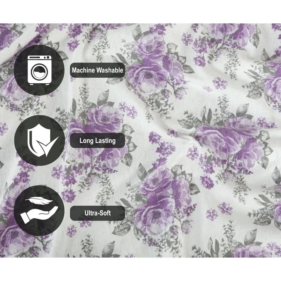 4 Piece 100 Cotton Flannel Sheets Queen Size Bed Set Deep Pockets