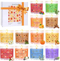 12 Pack seasonal MINI Scented Soy Candles Set for multi-holiday