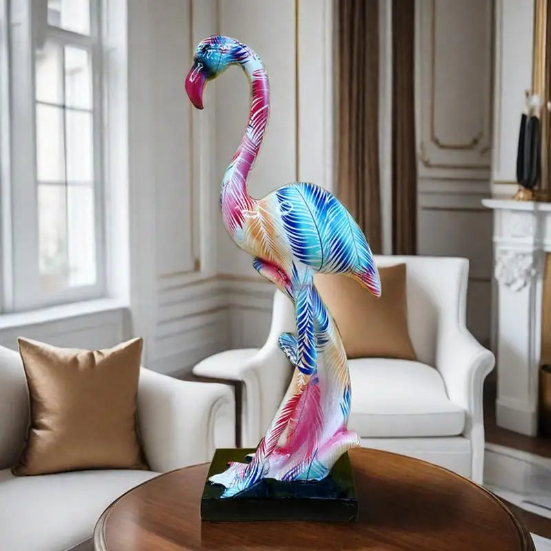 Art Graffiti Creativity Modern Colorful French Flamingo Statue