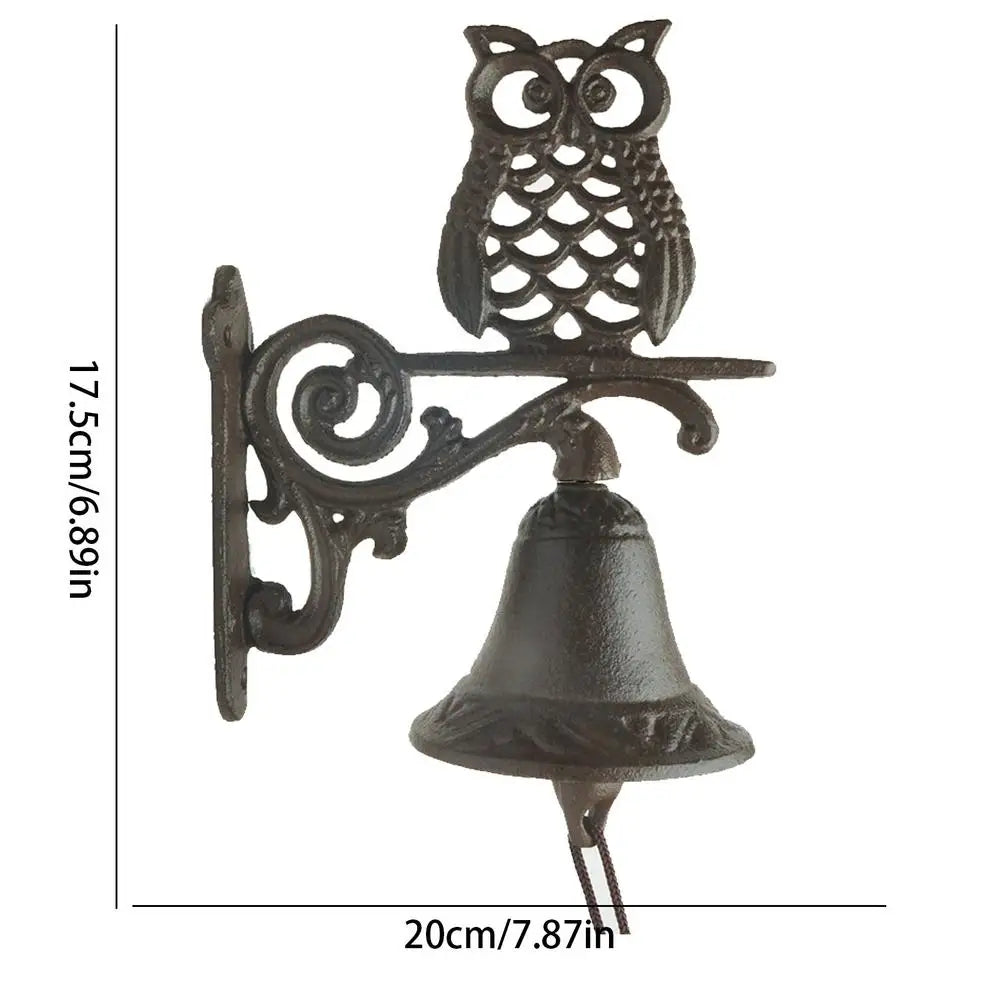 Door Bell Cast Iron Antique Country House Look, Loud Sound Weatherproof