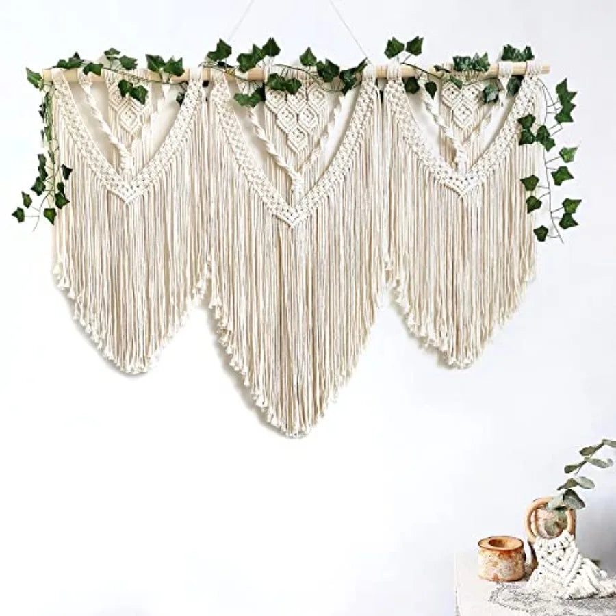 Handmade Boho Tapestry Macrame Wall Decor Art- Chic Bohemian