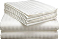 King Sheet Set 6 Piece, 100% Egyptian Cotton, 18 Inch Deep Pocket Fitted Sheet, Soft & Breathable Bedding with 4 Pillowcases
