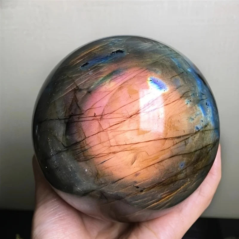 Natural Crystal Labradorite Sphere