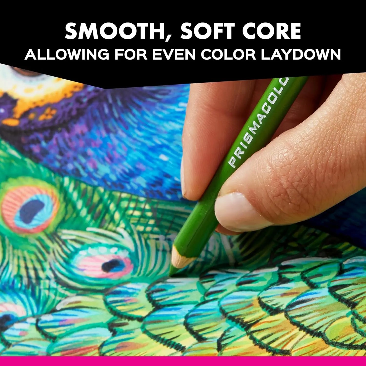 150 Soft Core Vibrant Colored Smooth Laydown Pencils Set  Adult