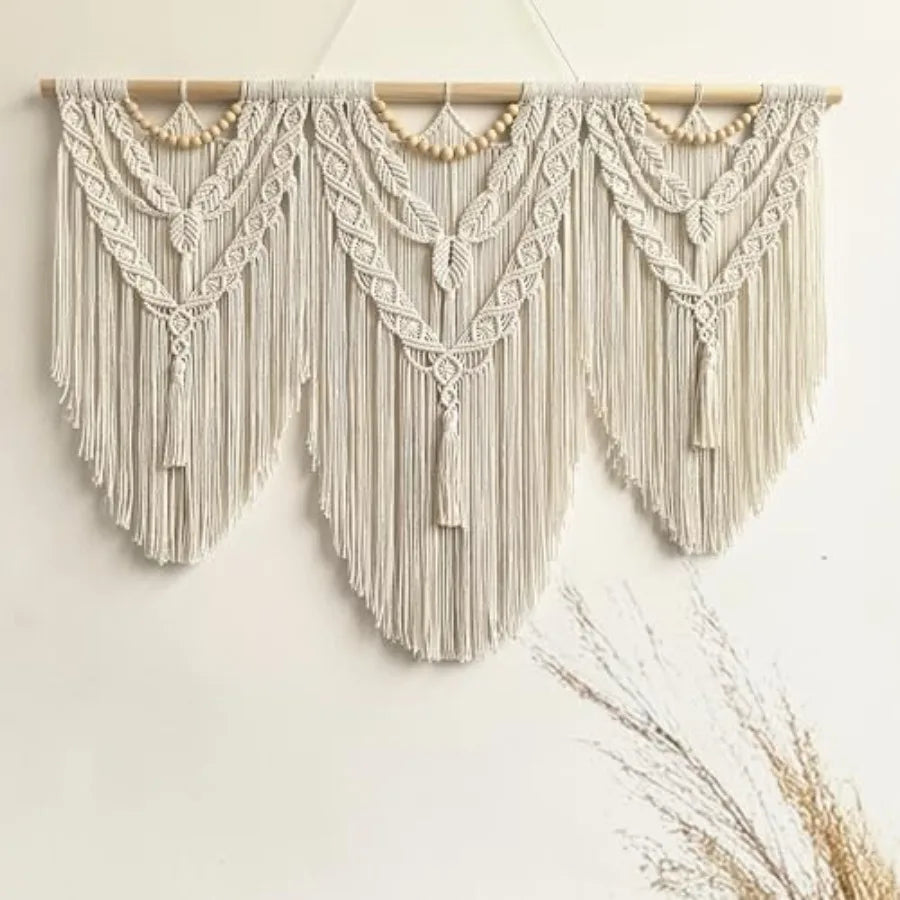 Handmade Boho Tapestry Macrame Wall Decor Art- Chic Bohemian