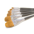 6 Red Sable Filbert long-handled Professional Paint Brushes  Acrylic, Watercolor, Mixed Media or Oil Paint Brushes.