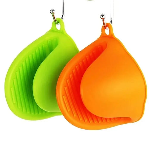 2pcs Thicken Baking  silicone oven mitts Microwave Oven Glove Heat Insulation Anti-slip