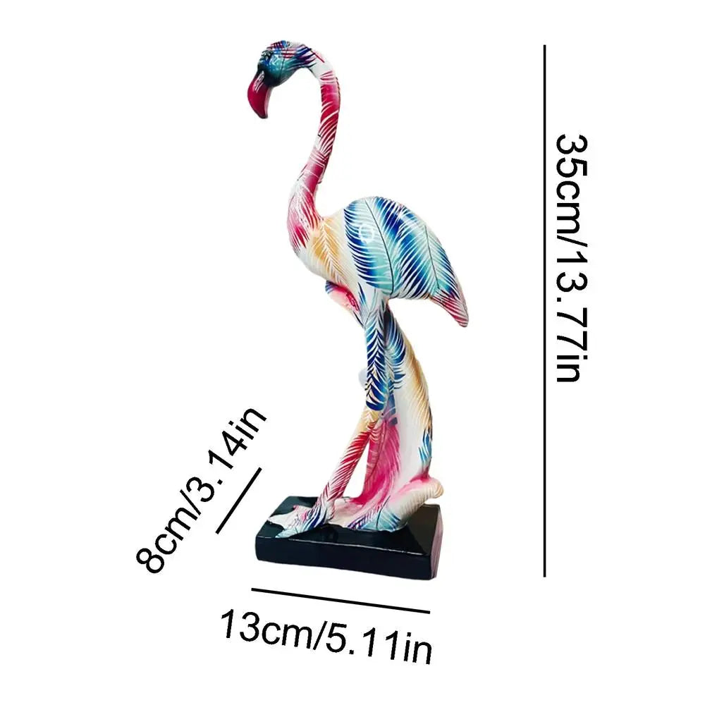 Art Graffiti Creativity Modern Colorful French Flamingo Statue