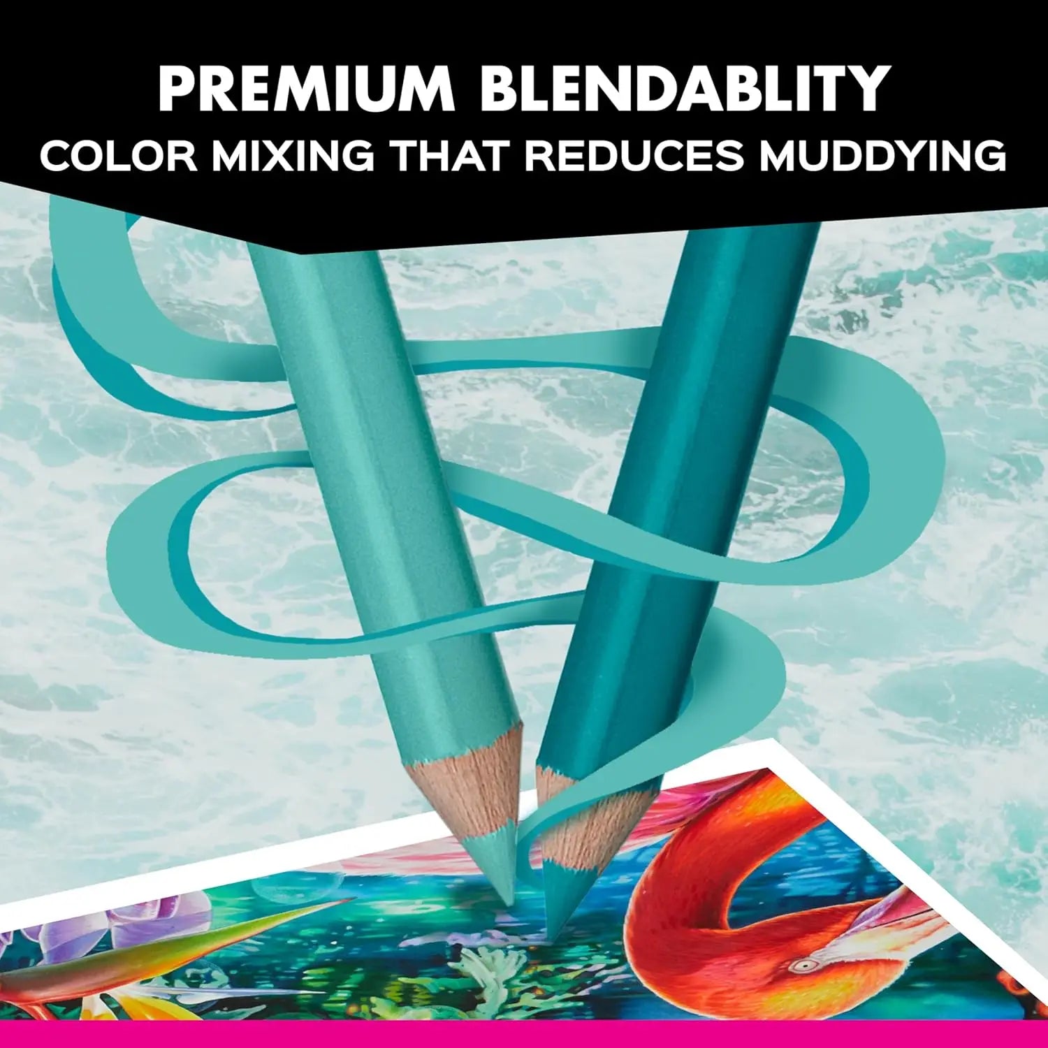 150 Soft Core Vibrant Colored Smooth Laydown Pencils Set  Adult