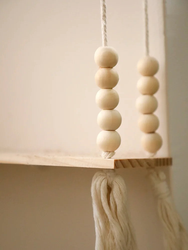 Wooden Storage Rack Wall Hanging Shelves Plant Floating Wall Shelf Rustic Wood Shelves