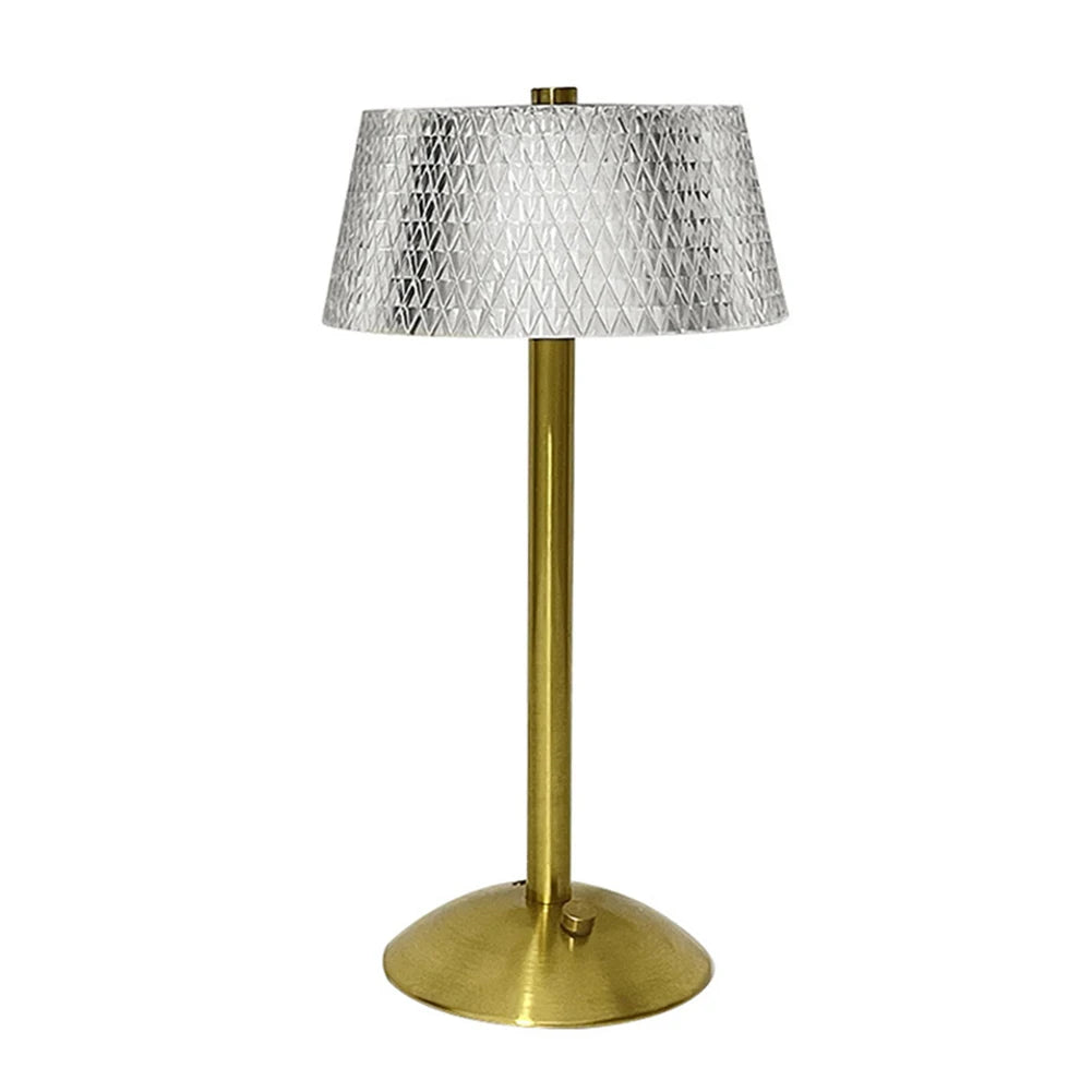 3 Colors LED Crystal Table Lamp Dimmable  Rechargeable Romantic Wireless