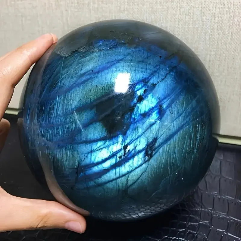 Natural Crystal Labradorite Sphere