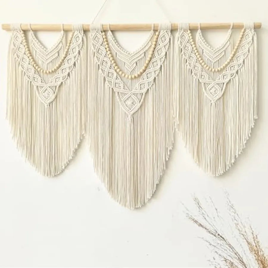 Handmade Boho Tapestry Macrame Wall Decor Art- Chic Bohemian