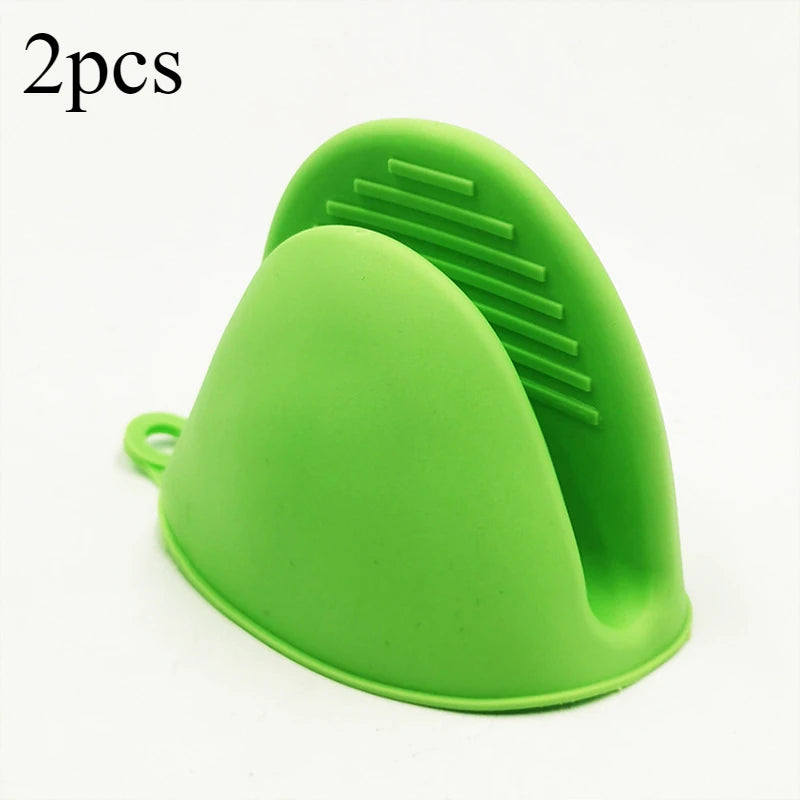 2pcs Thicken Baking  silicone oven mitts Microwave Oven Glove Heat Insulation Anti-slip