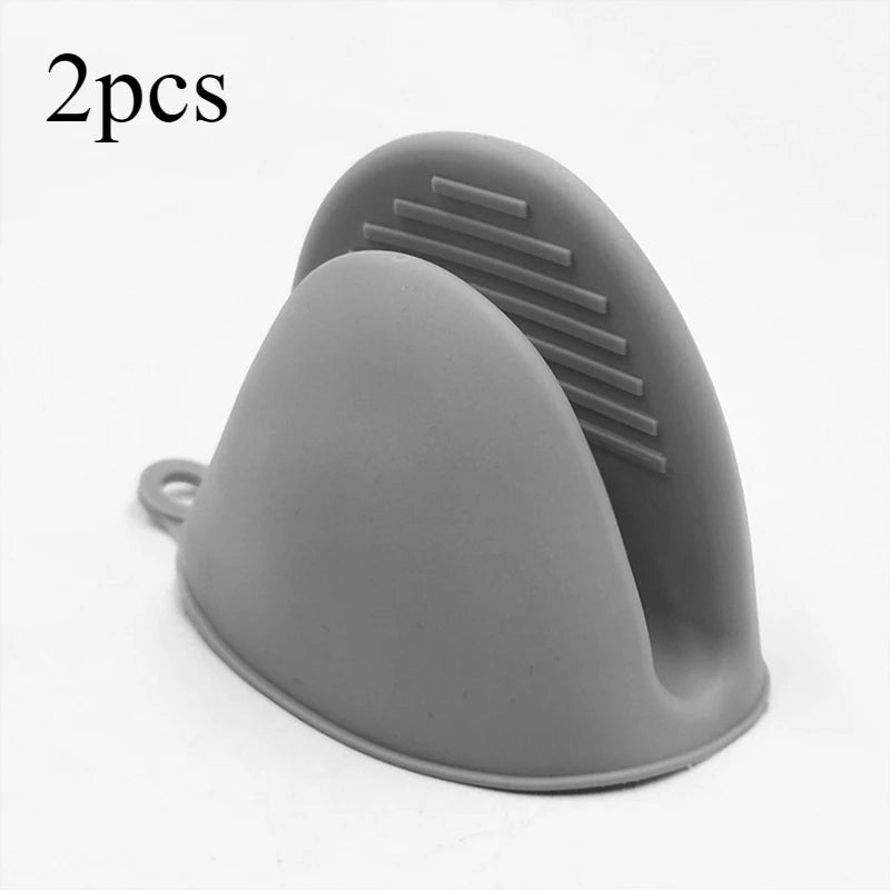 2pcs Thicken Baking  silicone oven mitts Microwave Oven Glove Heat Insulation Anti-slip