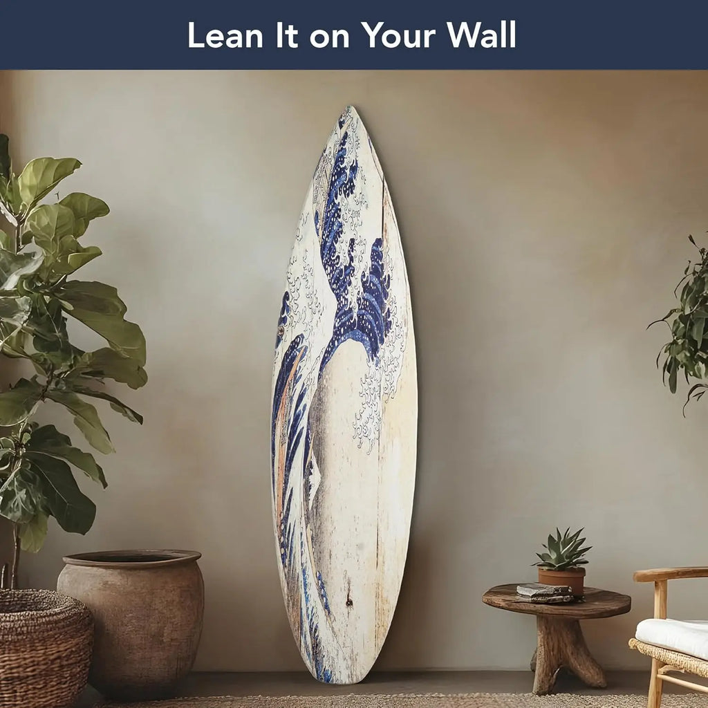 American Art Decor Surfboard Plaque Wall Sign