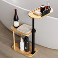 Layer Bath Tub Tray Table, Freestanding Bamboo Caddy for Tub OR Multi-use