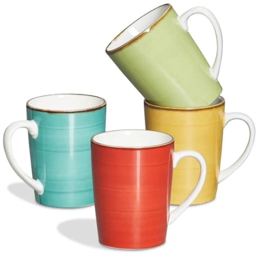 16 oz Large Ceramic Coffee Mugs Set of 4 with Handles