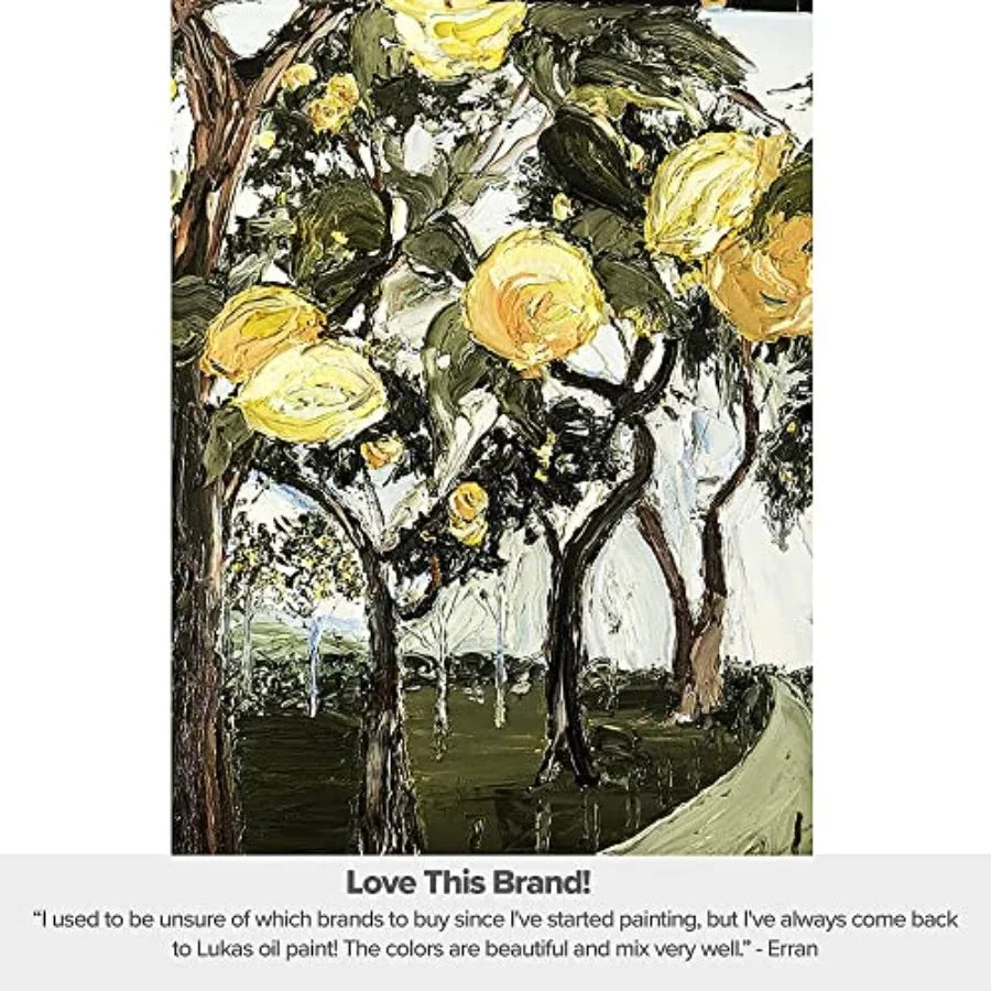 Studio Artist Oil Color Paints - High-pigment oil paint made with natural binder for artist [Greens - 37
