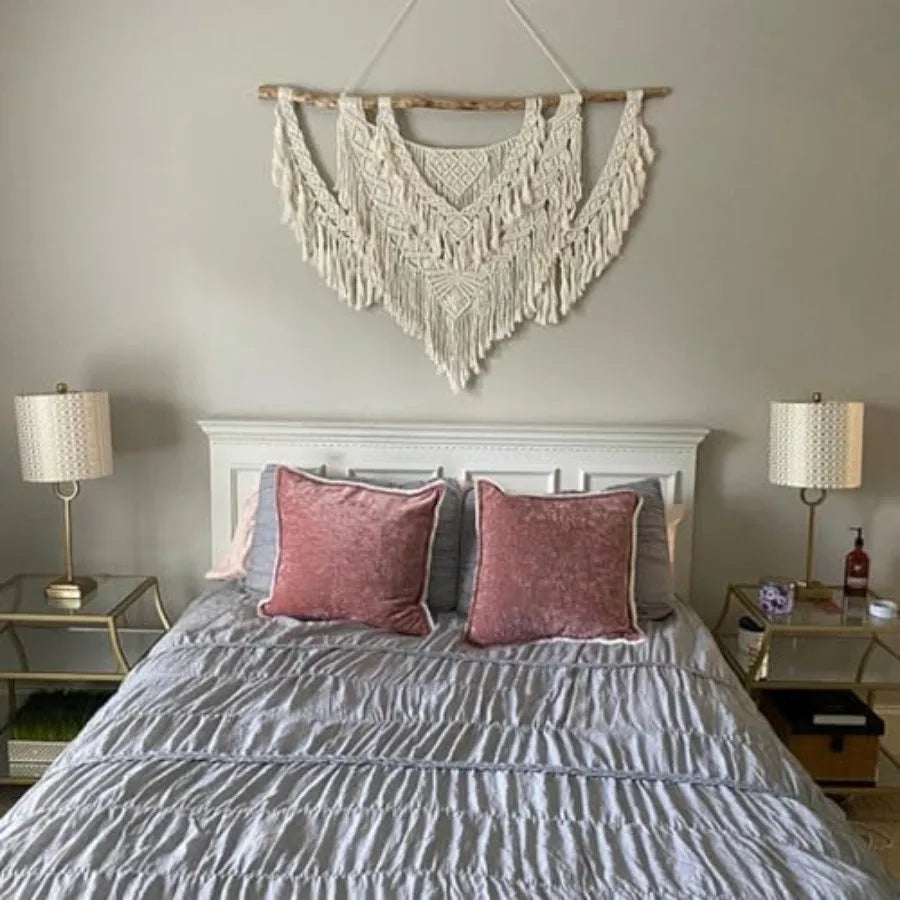 Large Macrame Wall Hanging Natural Driftwood  Boho