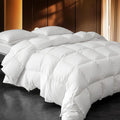 Luxurious Queen Size down Fiber Comforter 54 Oz High All Seasons  Duvet Insert for Cozy Nights