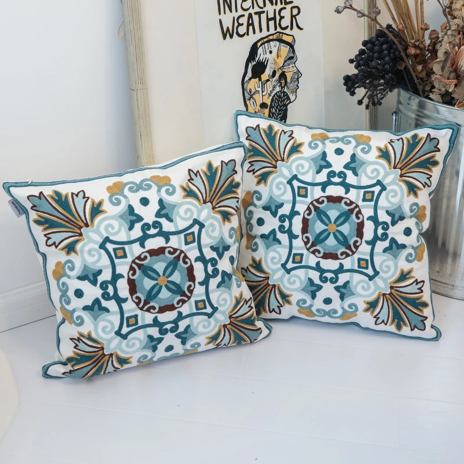 2 Pack Throw Pillow Covers Decorative Pillow Case Cushion Cover 18''x18''