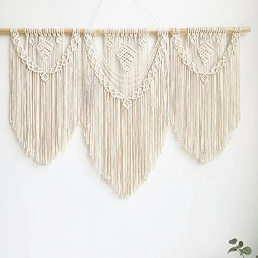 Handmade Boho Tapestry Macrame Wall Decor Art- Chic Bohemian