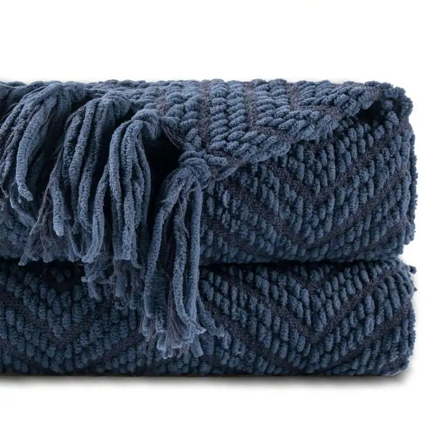 Knitted Olive Green Throw Blanket For Soft Warm Large Throws ,Decorative Green Throw Blankets