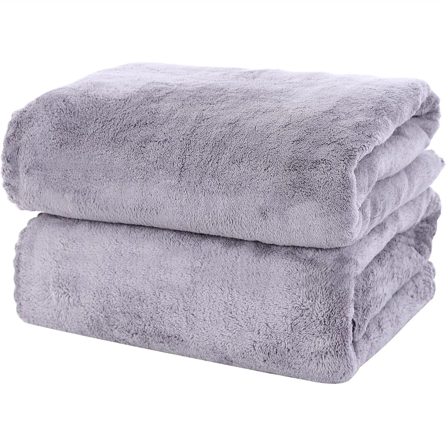 2 Pack Quick Dry Microfiber Towels for Bath, Gym, Travel, and Yoga