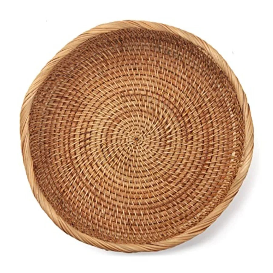 Natural Rattan Woven Stackable Baskets for Storage