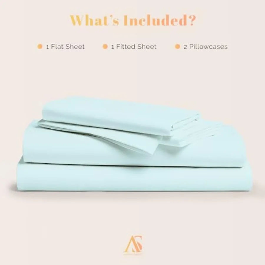 100% Egyptian Cotton Sheets Size - 800 Series  4 PC, Soft, Cooling, 16" Deep Pock