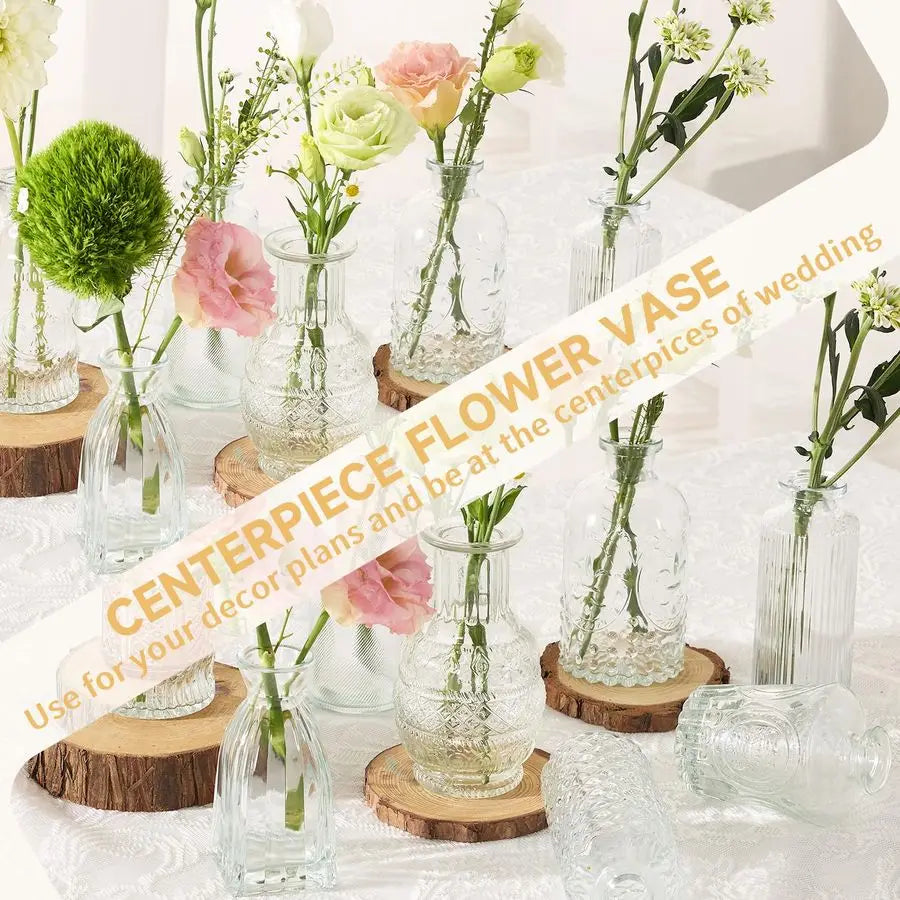 Bud Vase Set of 32PCS glass