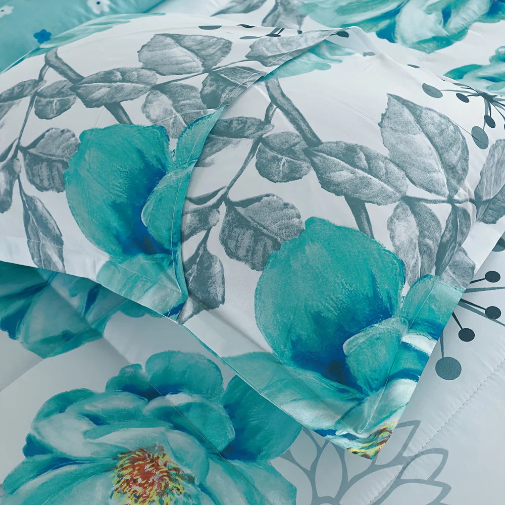 2/3pcs Beautiful Reversible Comforter Set - Lightweight & Breathable Sides, Cozy Soft Bedding with 1 Comforter & 1 Or 2 Pillowcases