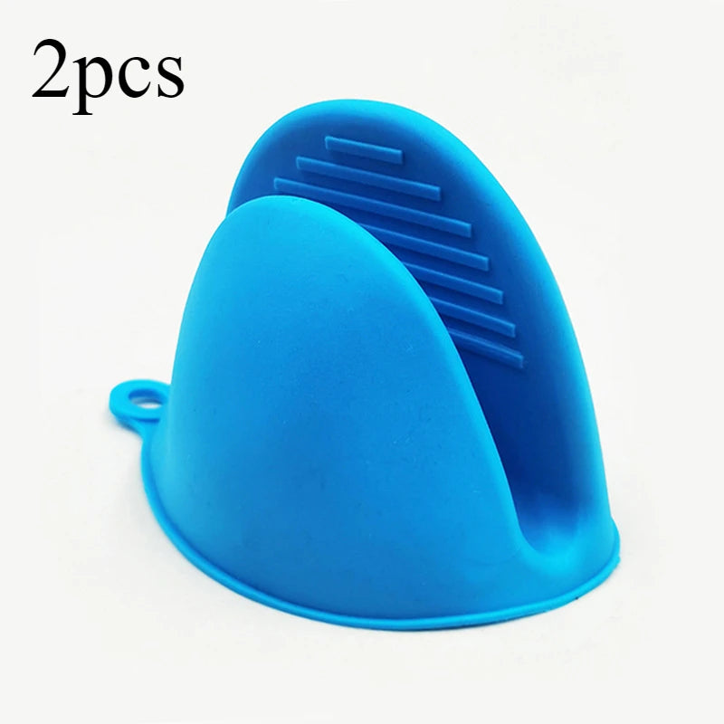 2pcs Thicken Baking  silicone oven mitts Microwave Oven Glove Heat Insulation Anti-slip