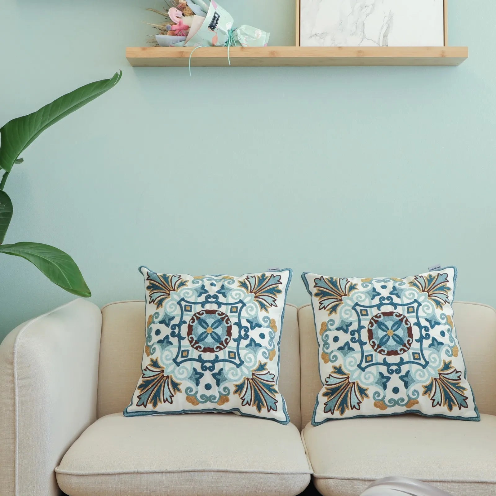 2 Pack Throw Pillow Covers Decorative Pillow Case Cushion Cover 18''x18''