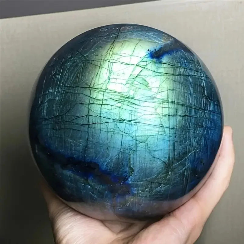Natural Crystal Labradorite Sphere