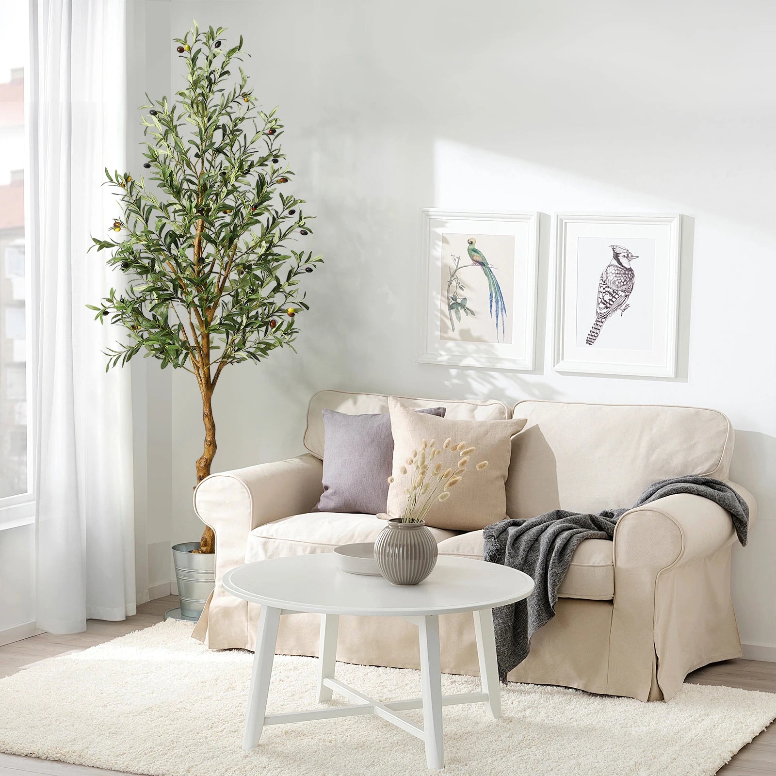 1Pc/2Pcs Artificial Olive Tree 4ft / 5ft / 6ft,